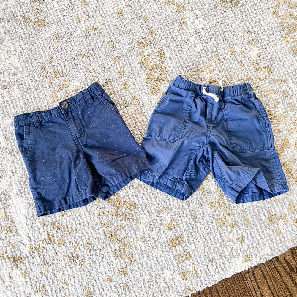 Boys Navy Blue Cat and Jack/Gap Shorts Bundle size 3 Year